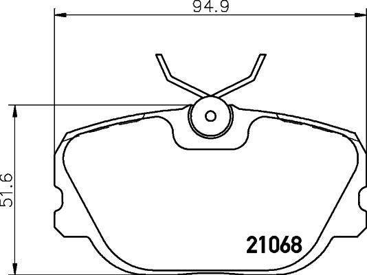 DON PCP1538 - Тормозные колодки, дисковые, комплект avtokuzovplus.com.ua