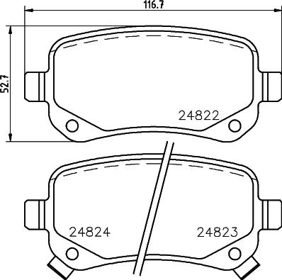 DON PCP1568 - Тормозные колодки, дисковые, комплект avtokuzovplus.com.ua