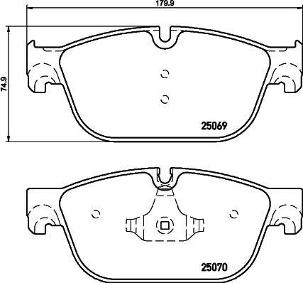 DON PCP1570 - Тормозные колодки, дисковые, комплект avtokuzovplus.com.ua