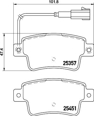 DON PCP1573 - Гальмівні колодки, дискові гальма autocars.com.ua