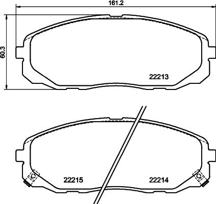 DON PCP1597 - Гальмівні колодки, дискові гальма autocars.com.ua