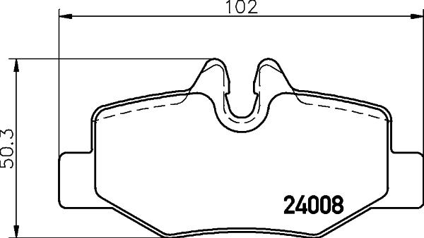 DON PCP1640 - Тормозные колодки, дисковые, комплект avtokuzovplus.com.ua