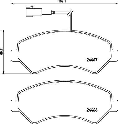 DON PCP1650 - Тормозные колодки, дисковые, комплект autodnr.net