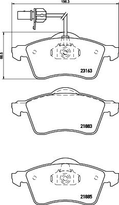 DON PCP1652 - Тормозные колодки, дисковые, комплект autodnr.net