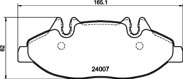 DON PCP1668 - Тормозные колодки, дисковые, комплект avtokuzovplus.com.ua