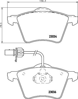 DON PCP1677 - Тормозные колодки, дисковые, комплект avtokuzovplus.com.ua