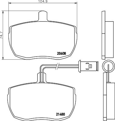 DON PCP1701 - Тормозные колодки, дисковые, комплект autodnr.net