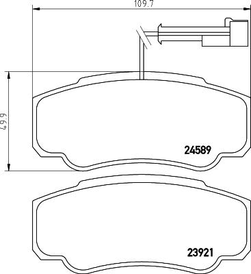 DON PCP1706 - Тормозные колодки, дисковые, комплект autodnr.net