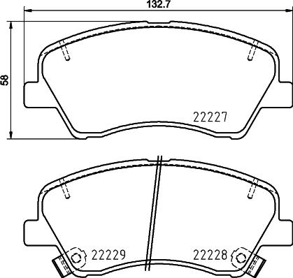 DON PCP1722 - Гальмівні колодки, дискові гальма autocars.com.ua