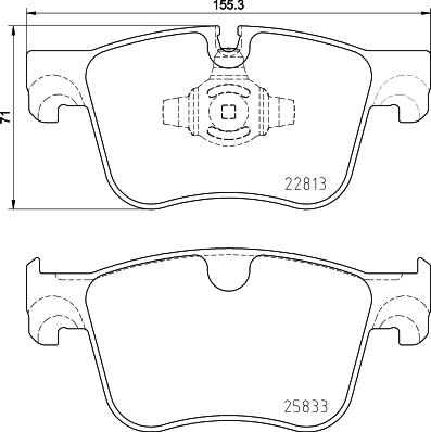 DON PCP1723 - Тормозные колодки, дисковые, комплект avtokuzovplus.com.ua