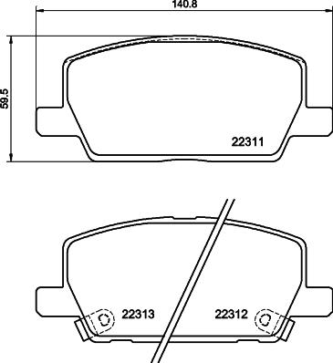 DON PCP1747 - Гальмівні колодки, дискові гальма autocars.com.ua