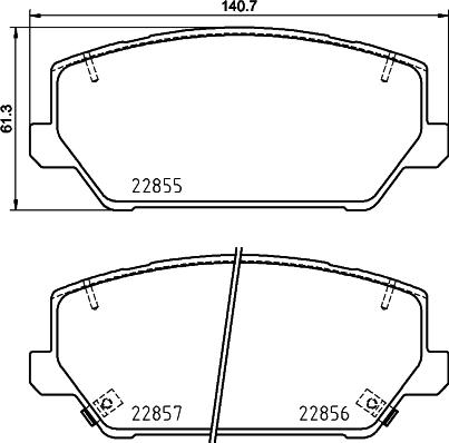 DON PCP1754 - Гальмівні колодки, дискові гальма autocars.com.ua