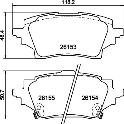 DON PCP1819 - Гальмівні колодки, дискові гальма autocars.com.ua