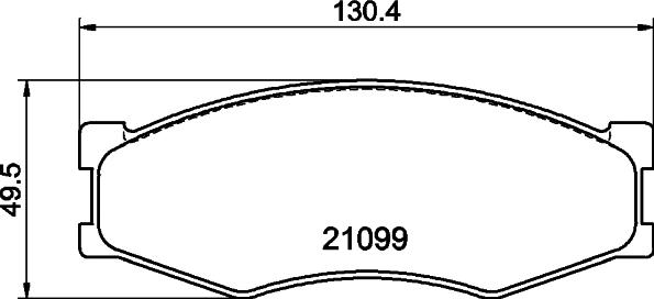 DON PCP1846 - Тормозные колодки, дисковые, комплект avtokuzovplus.com.ua