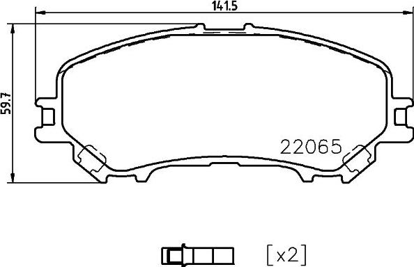 DON PCP1872 - Гальмівні колодки, дискові гальма autocars.com.ua