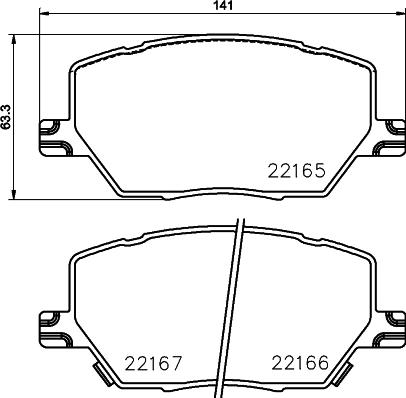 DON PCP1881 - Гальмівні колодки, дискові гальма autocars.com.ua