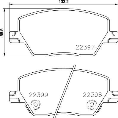 DON PCP1901 - Тормозные колодки, дисковые, комплект avtokuzovplus.com.ua