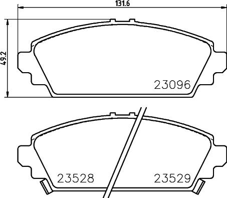 DON PCP1917 - Тормозные колодки, дисковые, комплект avtokuzovplus.com.ua