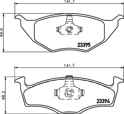 DON PCP1929 - Тормозные колодки, дисковые, комплект avtokuzovplus.com.ua