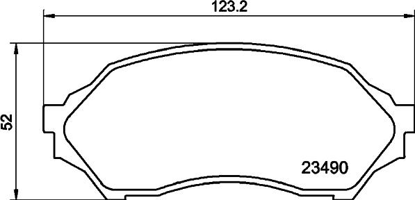 DON PCP1932 - Тормозные колодки, дисковые, комплект avtokuzovplus.com.ua