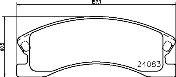 DON PCP1953 - Тормозные колодки, дисковые, комплект avtokuzovplus.com.ua