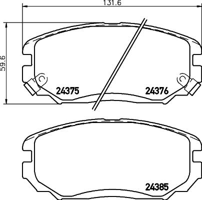 DON PCP1962 - Гальмівні колодки, дискові гальма autocars.com.ua