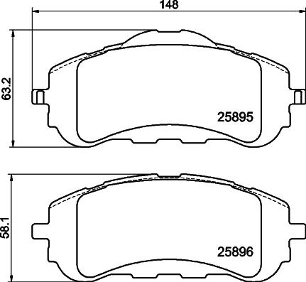 DON PCP2003 - Гальмівні колодки, дискові гальма autocars.com.ua