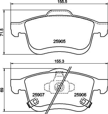 DON PCP2004 - Гальмівні колодки, дискові гальма autocars.com.ua