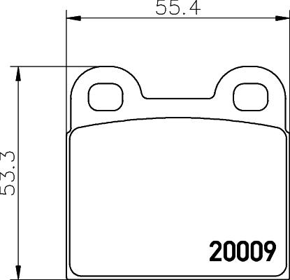 DON PCP2096 - Тормозные колодки, дисковые, комплект avtokuzovplus.com.ua