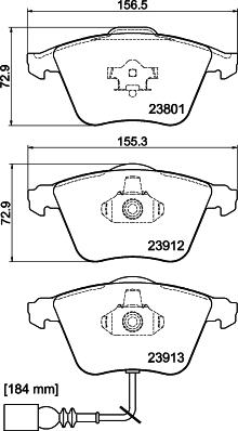 DON PCP2108 - Тормозные колодки, дисковые, комплект avtokuzovplus.com.ua