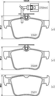 DON PCP2110 - Тормозные колодки, дисковые, комплект avtokuzovplus.com.ua