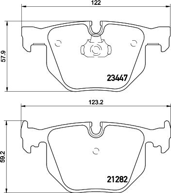 DON PCP2118 - Тормозные колодки, дисковые, комплект avtokuzovplus.com.ua