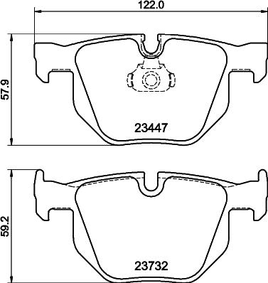 DON PCP2121 - Тормозные колодки, дисковые, комплект avtokuzovplus.com.ua