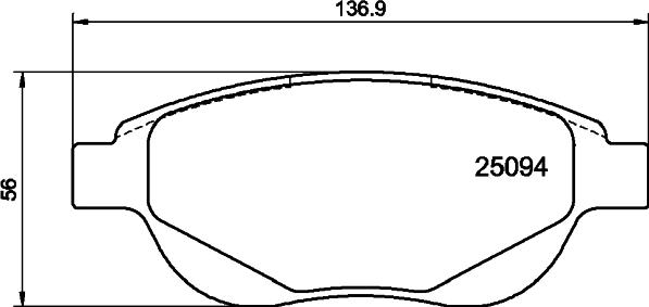 DON PCP2137 - Тормозные колодки, дисковые, комплект avtokuzovplus.com.ua