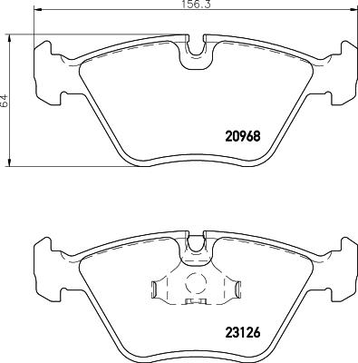 DON PCP2139 - Тормозные колодки, дисковые, комплект avtokuzovplus.com.ua