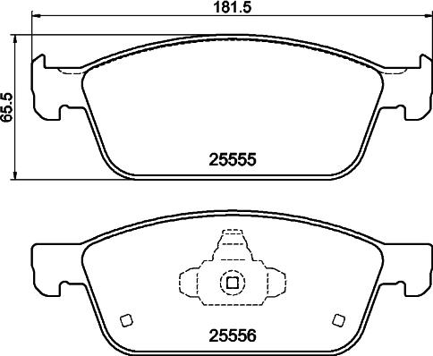 DON PCP2150 - Тормозные колодки, дисковые, комплект avtokuzovplus.com.ua