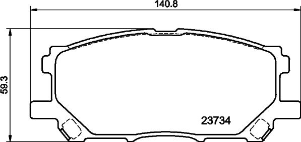 DON PCP2154 - Гальмівні колодки, дискові гальма autocars.com.ua