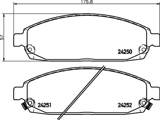 DON PCP2160 - Тормозные колодки, дисковые, комплект autodnr.net