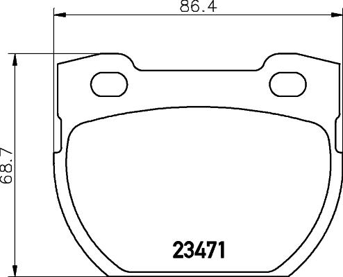 DON PCP2168 - Гальмівні колодки, дискові гальма autocars.com.ua