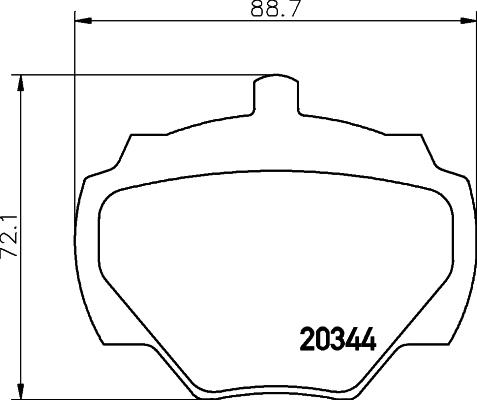 DON PCP2169 - Гальмівні колодки, дискові гальма autocars.com.ua