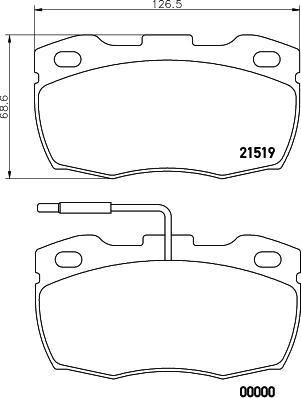 DON PCP2171 - Гальмівні колодки, дискові гальма autocars.com.ua