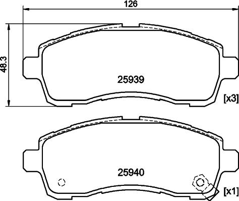 DON PCP2193 - Тормозные колодки, дисковые, комплект autodnr.net