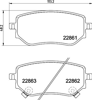 DON PCP2214 - Тормозные колодки, дисковые, комплект autodnr.net