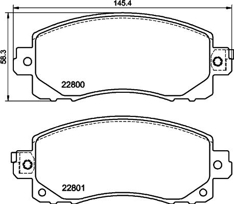 DON PCP2227 - Гальмівні колодки, дискові гальма autocars.com.ua