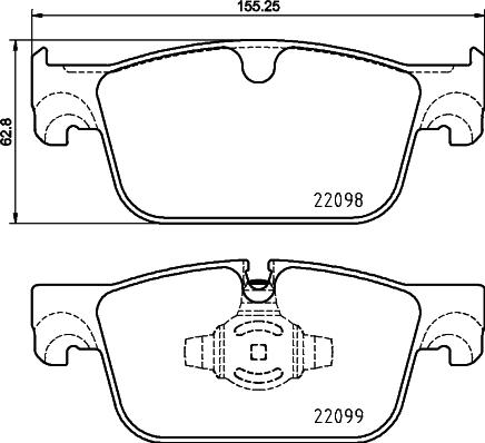 DON PCP2229 - Тормозные колодки, дисковые, комплект autodnr.net