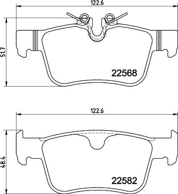 DON PCP2230 - Тормозные колодки, дисковые, комплект avtokuzovplus.com.ua