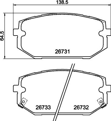 DON PCP2255 - Тормозные колодки, дисковые, комплект autodnr.net