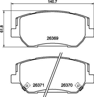 DON PCP2258 - Гальмівні колодки, дискові гальма autocars.com.ua