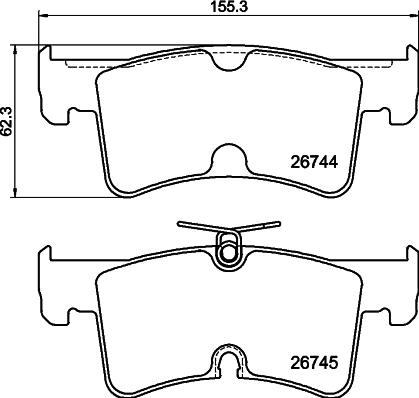 DON PCP2260 - Тормозные колодки, дисковые, комплект autodnr.net