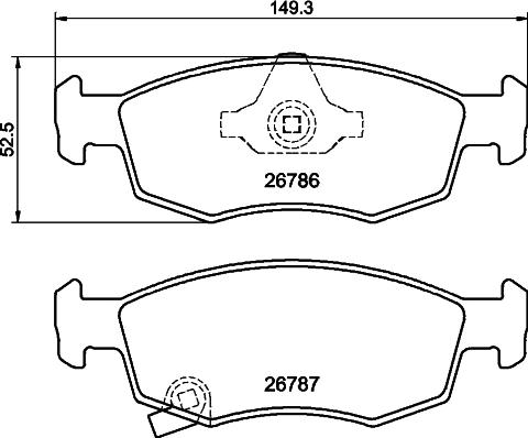 DON PCP2262 - Гальмівні колодки, дискові гальма autocars.com.ua